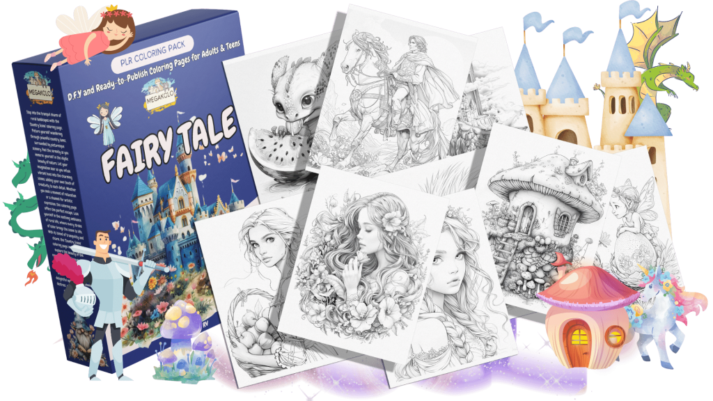 Fairy Tale - (PLR) Coloring Pack