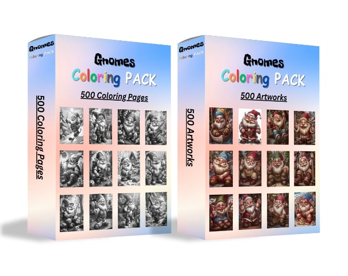 Gnomes Coloring Pack