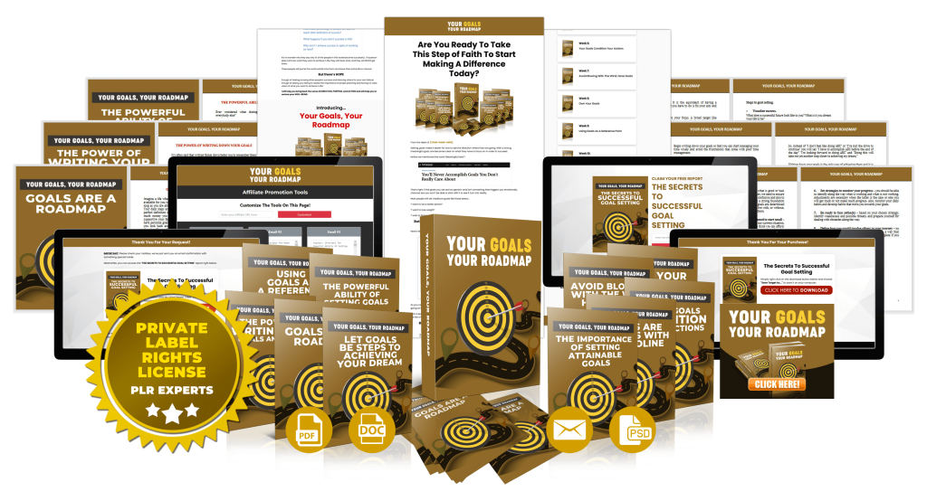 (PLR) Your Goals, Your Roadmap