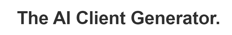 AI Client Generator