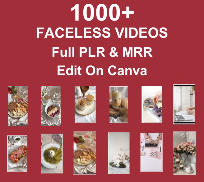 (PLR) 1000 Faceless Videos with Master Resell Rights