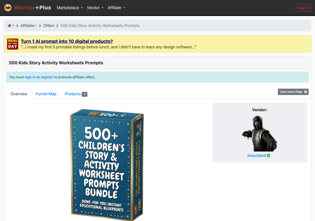 500 Children’s Story & Activity Worksheet Prompts product thumbnail