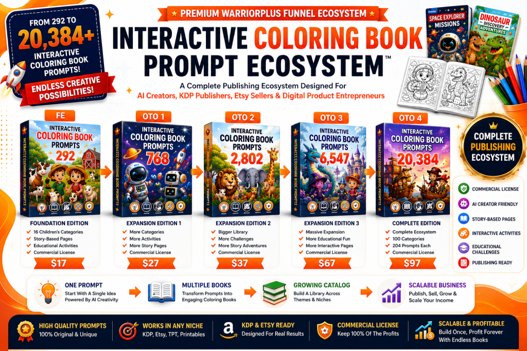 Promptoria Interactive Coloring Book Ecosystem™ product thumbnail