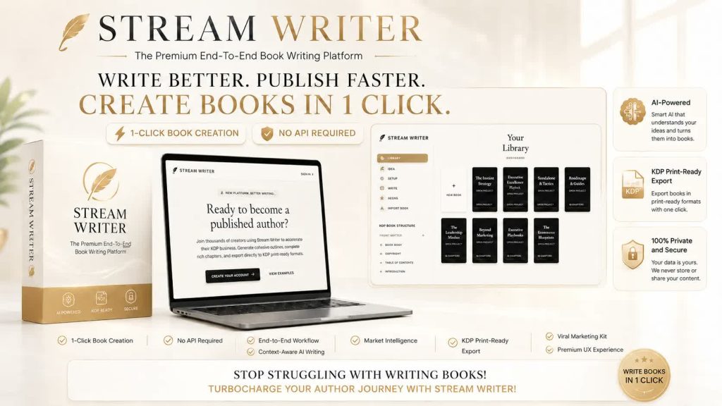 Stream Writer - Create KDP Books In 1 Click product thumbnail