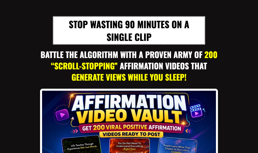 Affirmation Video Vault product thumbnail