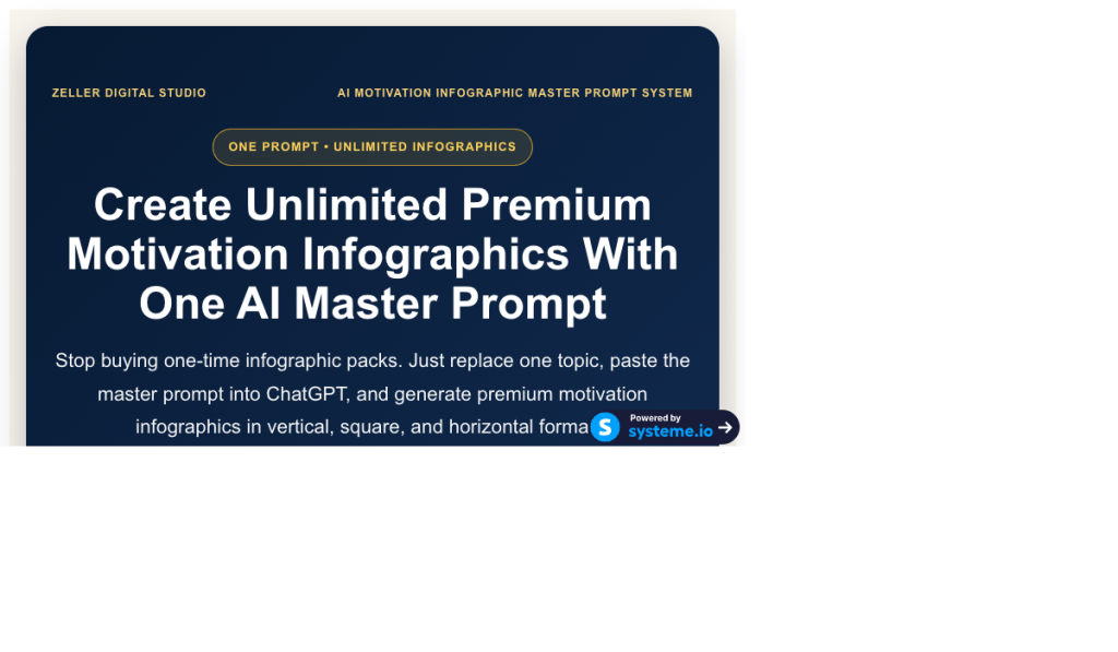 AI Motivation Infographic Master Prompt System product thumbnail