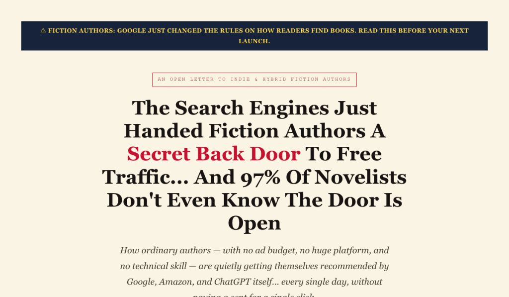 Fiction Free Traffic product thumbnail