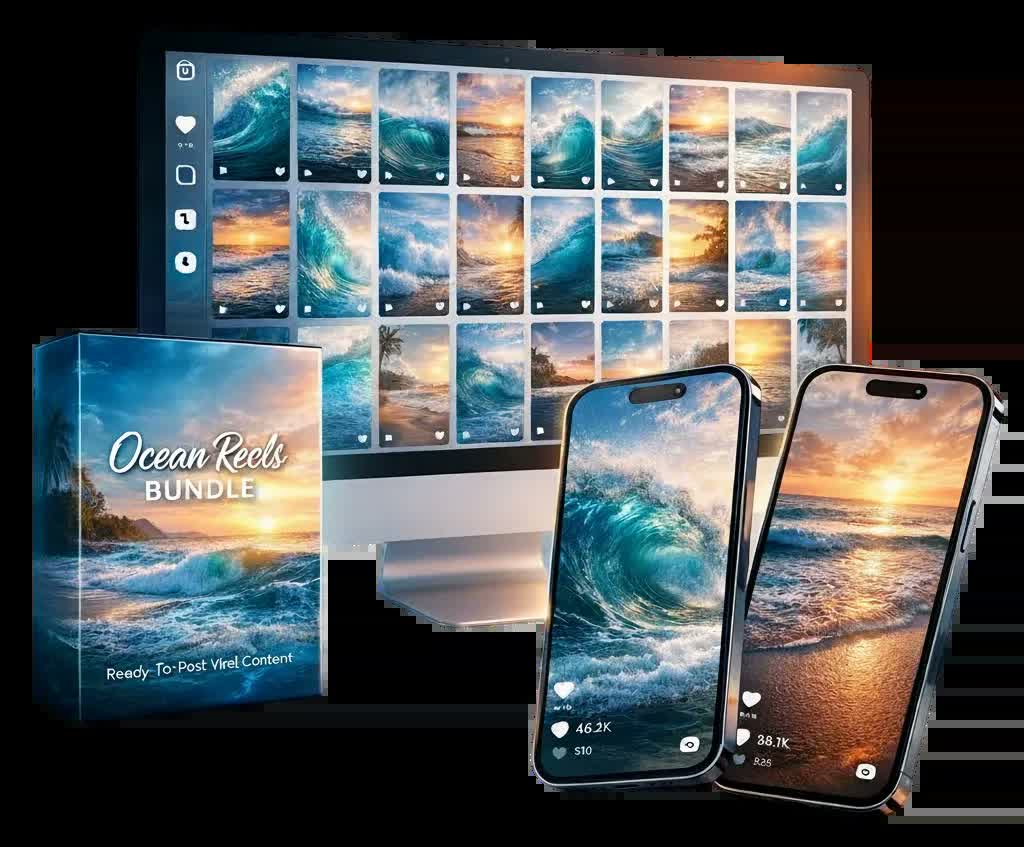 Ocean Viral Reels Bundle Unrestricted PLR product thumbnail