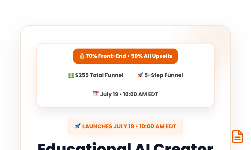 70% Commission - Promptoria Educational AI Creator Suite™ product thumbnail