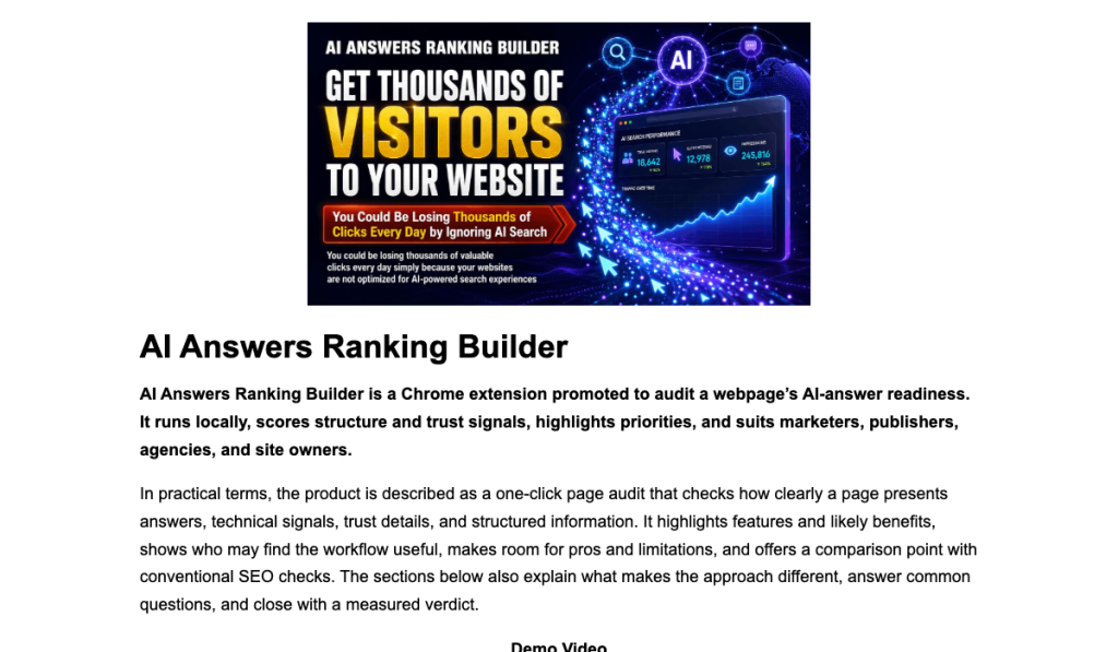 (PLR) AI Answers Ranking Builder product thumbnail