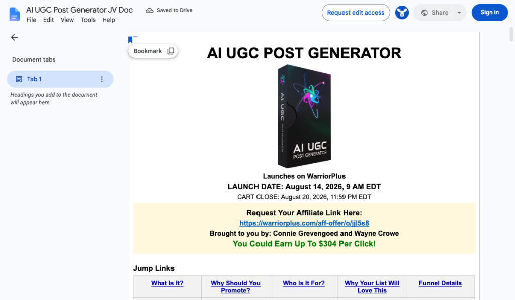 AI UGC Post Generator product thumbnail