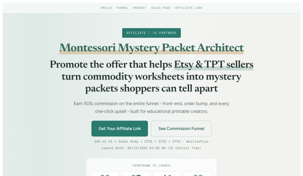 Montessori Mystery Packet Architect product thumbnail