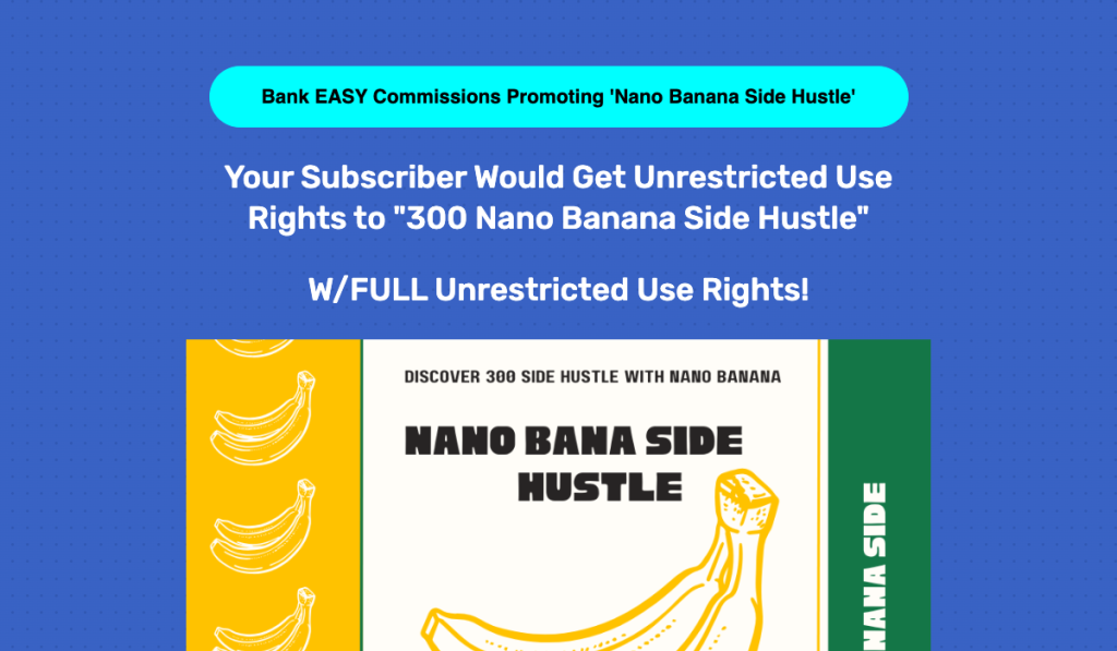 Nano Banana Side Hustle (PLR) product thumbnail