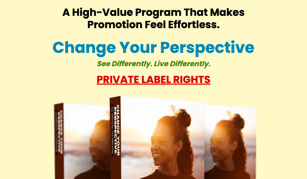 [PLR Firesale] Change Your Perspective product thumbnail