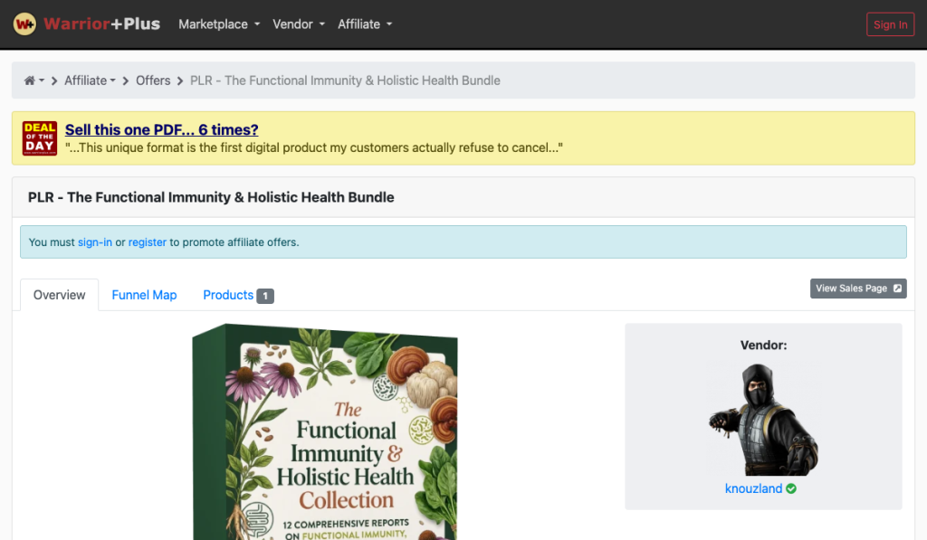 PLR - The Functional Immunity & Holistic Health Bundle product thumbnail