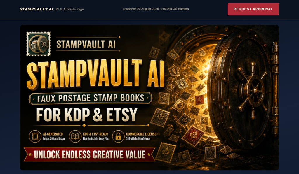 StampVault AI: Faux Postage Stamp Books for KDP & Etsy product thumbnail
