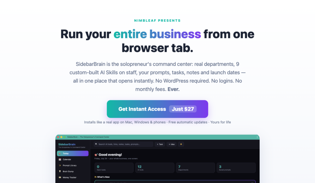 The SidebarBrain product thumbnail