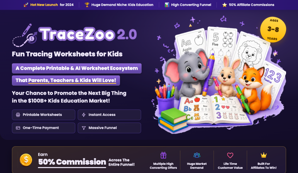 TraceZoo 2.0 - AI Worksheet Software & Printables product thumbnail